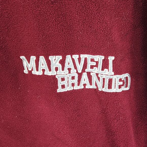 Makaveli Branded Henley Sweatshirt Mens XXL Vintage Tupac Embroidered Pullover - Picture 4 of 12